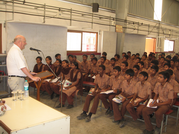 5th March 2014: Mr. Victor Sayer, MD, Mclennan, UK interacts with students.