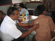 17th September 2014, Medical Check of students: Dr. Ramesh Jevoor & his team of Doctors.