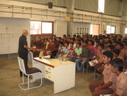 Mr. Jagadeesh Prasad addressing students on Personality Development, 3rd July 2014.