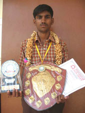 Inter-District Technical Quiz Competition, 2010 at Gnanaseva ITC, Mysore: Trainee S.Mahendra, won the first prize in the Fitter Trade